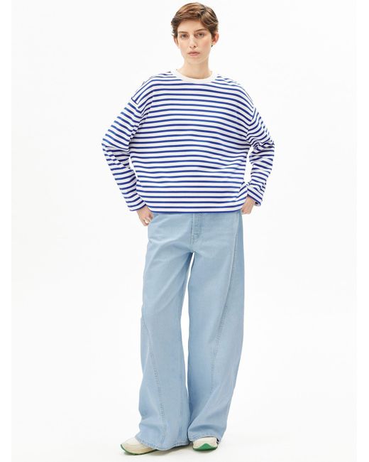 ARMEDANGELS Blue Pullover Frankaa