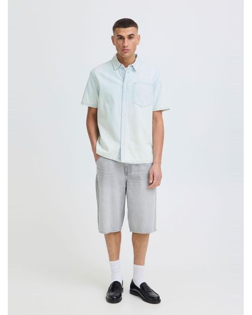 Solid Jeanshemd Sdrogue in White für Herren