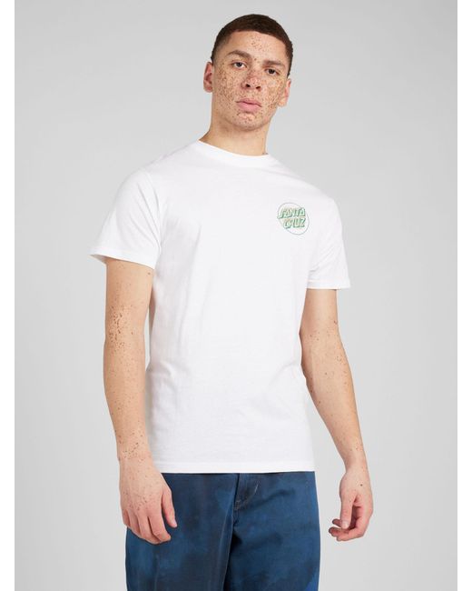 Santa Cruz T-shirt 'beginning' in White für Herren