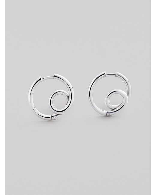 REYTEL White Ohrringe Loop