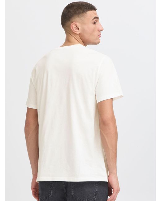 Solid Rundhalsshirt Sdpargav in White für Herren