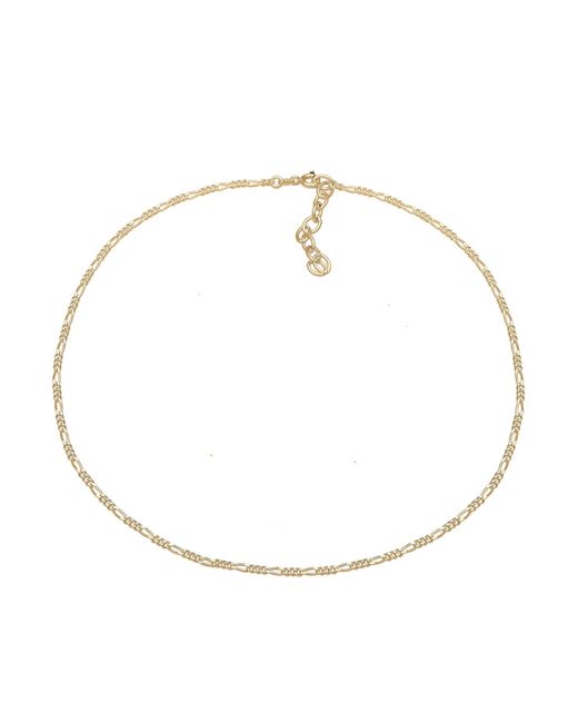 Elli Jewelry Metallic Kette Figaro