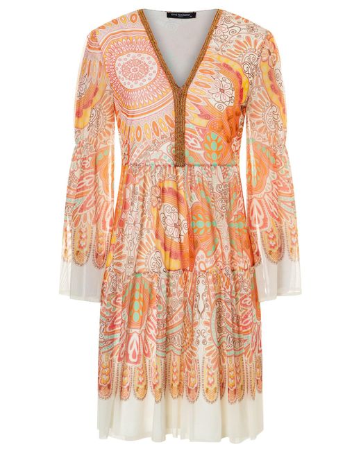 Ana Alcazar Orange Kleid Welby