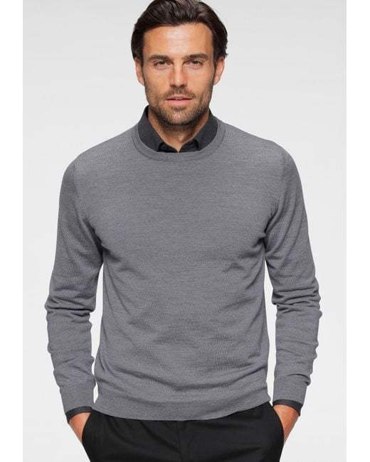 Olymp Pullover in Gray für Herren