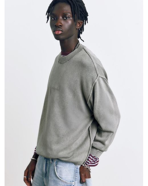 Pull&Bear Pullover Stwd in Gray für Herren
