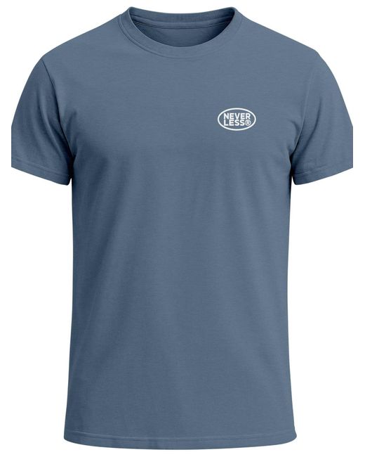 Neverless Shirt No Bad Days in Blue für Herren