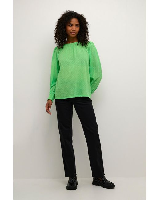 Kaffe Green Bluse Ka Roca