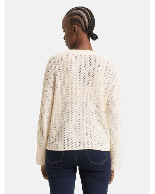 Tom Tailor White Pullover