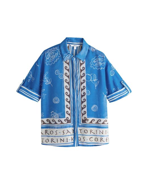 Next Blue Bluse