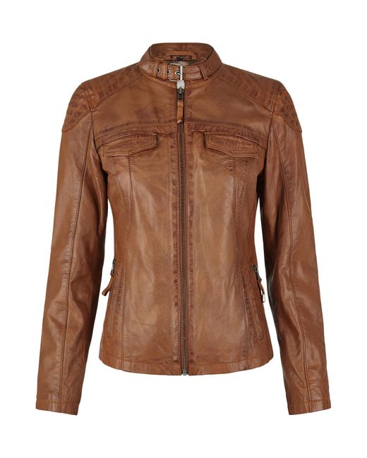 7eleven Brown Lederjacke Semila