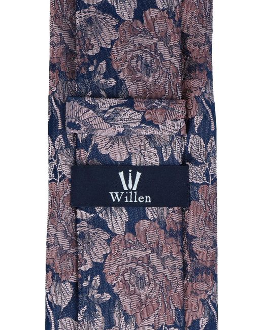 Willen Krawatte Millefleur Marine in Blue für Herren