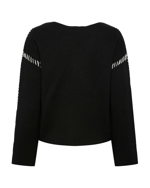 Y.A.S Black Pullover Stitcha