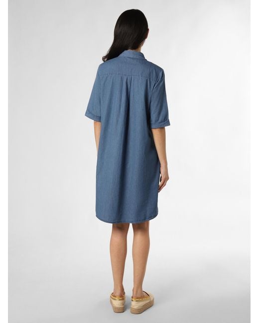 Marie Lund Blue Blusenkleid Lisa
