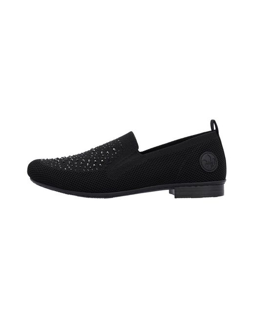 Rieker Black Slipper