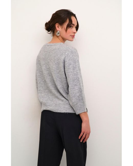 Kaffe Gray Pullover Ka Meridith