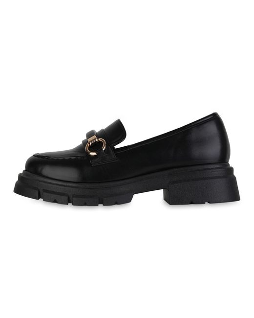 VAN HILL Black Slipper 'Ava'