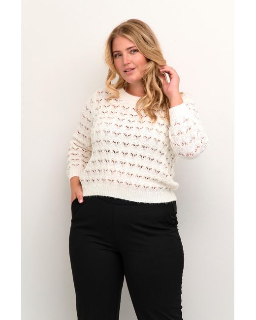 Kaffe White Pullover Helena
