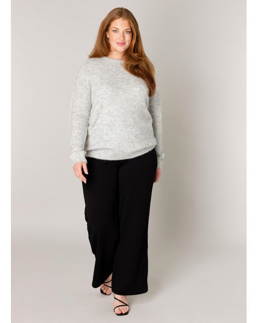 Base Level Curvy White Pullover
