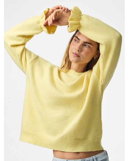 Pieces Yellow Pullover Pcsally