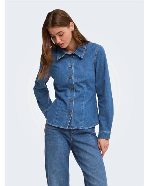 ONLY Blue Bluse Onluna