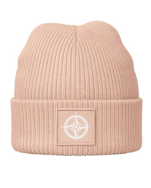 Neverless Mütze Kompass in Pink für Herren