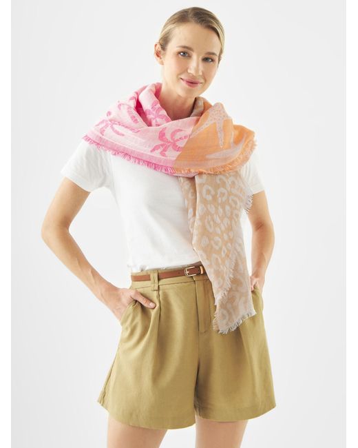 Codello Pink Jacquard-Schal