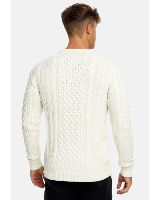 INDICODE Pullover in White für Herren