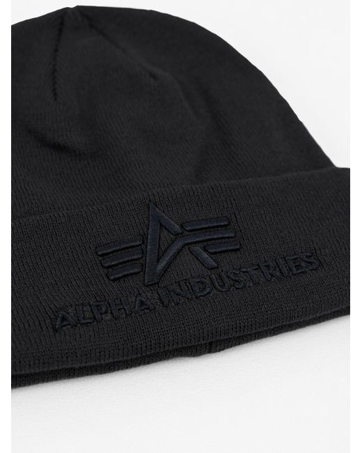 Alpha Industries Mütze in Black für Herren