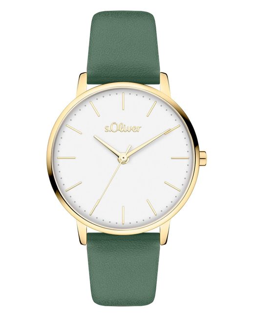 S.oliver Green Analoguhr