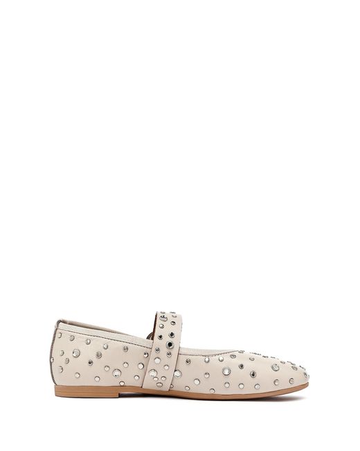 Derimod White Riemchenballerina