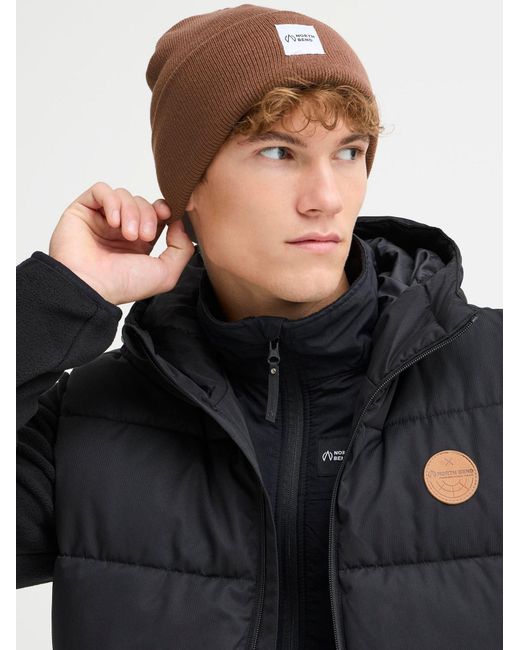 North Bend Strickmütze Nblou U in Brown für Herren