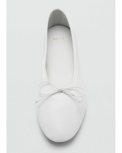 Mango White Ballerina Suave
