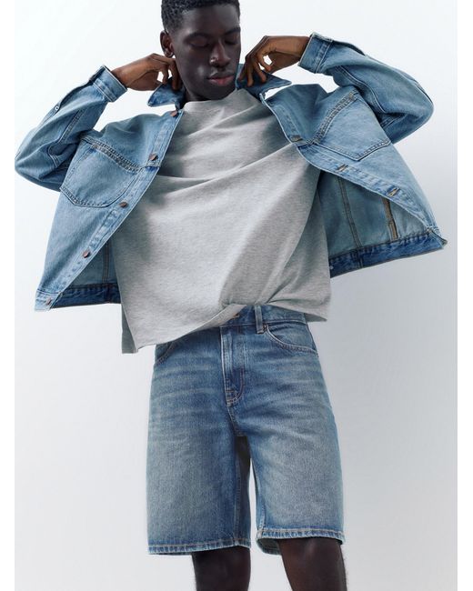 Pull&Bear Shorts in Blue für Herren