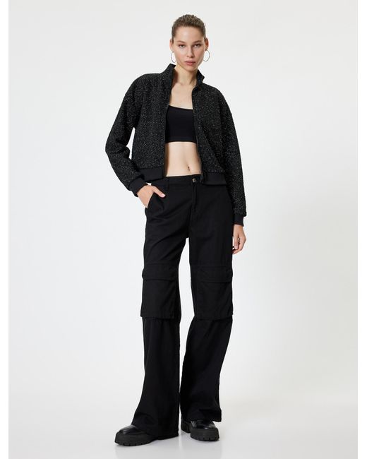 Koton Black Strickjacke