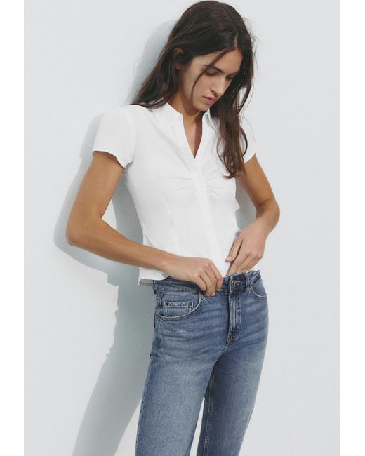 Pull&Bear White Bluse