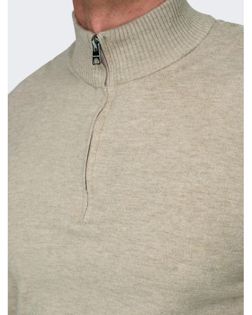 Only & Sons Pullover Onsloui in Natural für Herren
