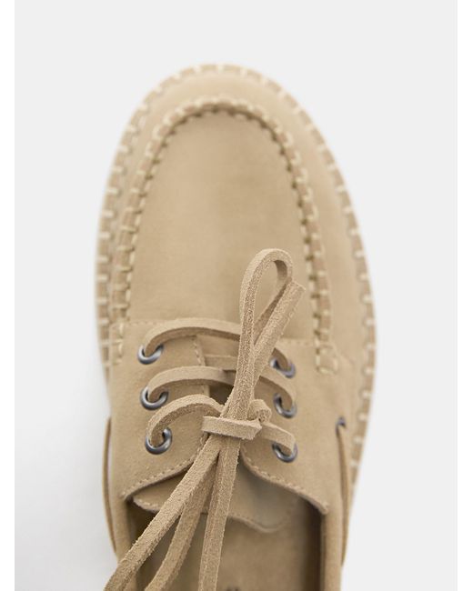 Pull&Bear Mokassin in Natural für Herren