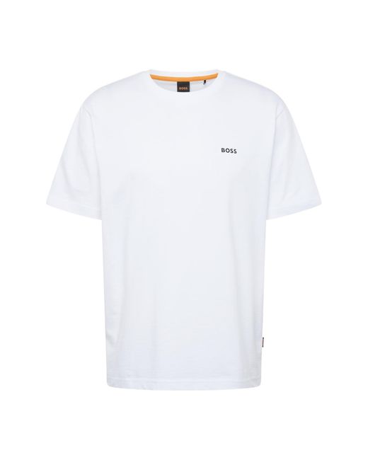 Boss T-shirt 'coral' in White für Herren
