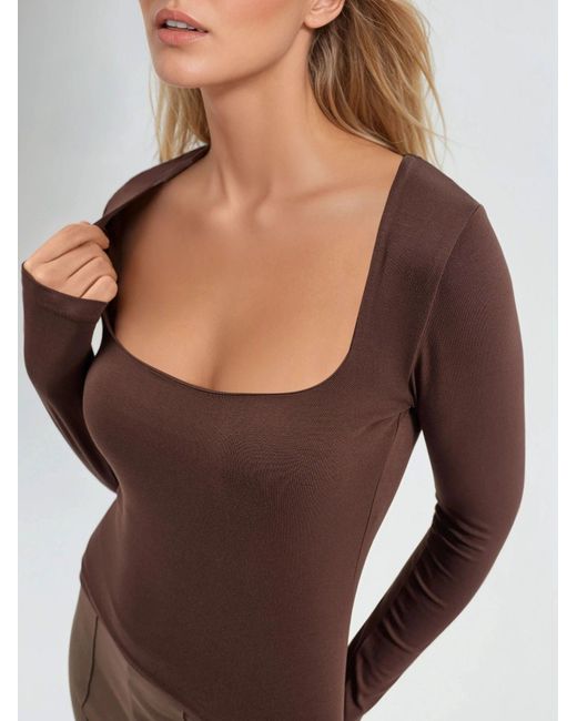 Busem Brown Bluse