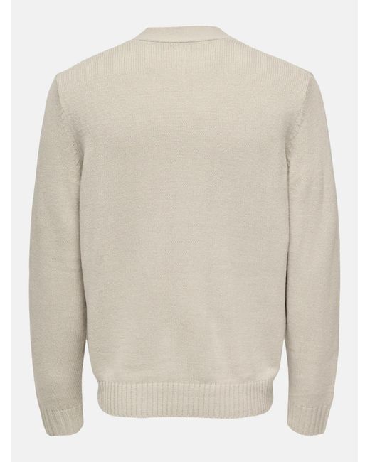 Only & Sons Pullover Onsmajor Rlx in White für Herren