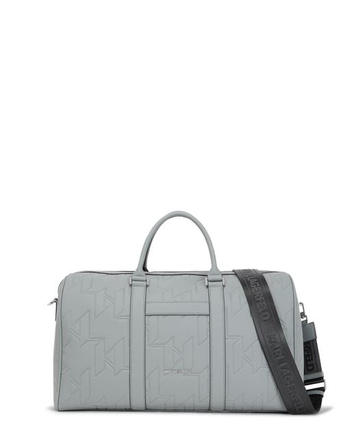 Karl Lagerfeld Gray Weekender