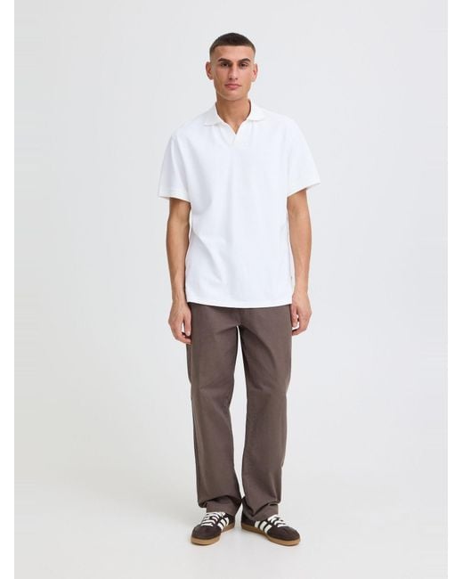Solid Poloshirt Sdbetova in White für Herren