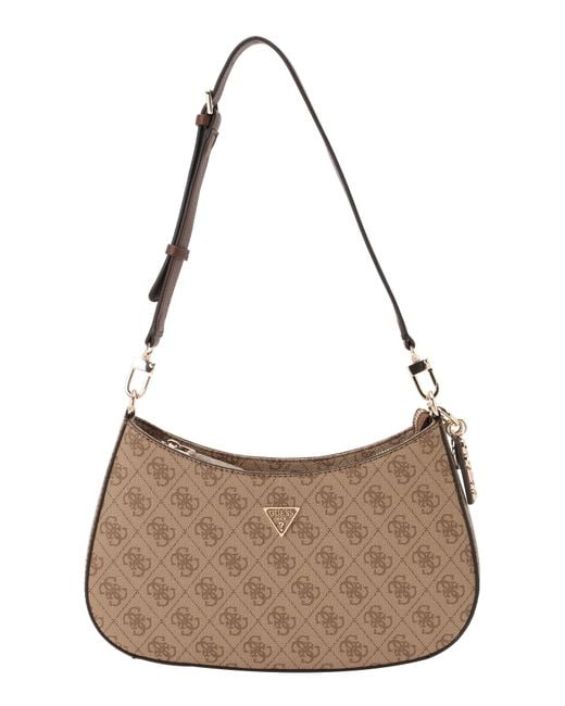 Guess Brown Schultertasche Noelle Ii Top Zip Shoulder Bag