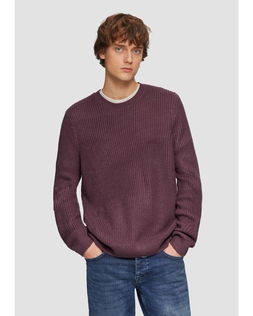 QS Pullover in Purple für Herren