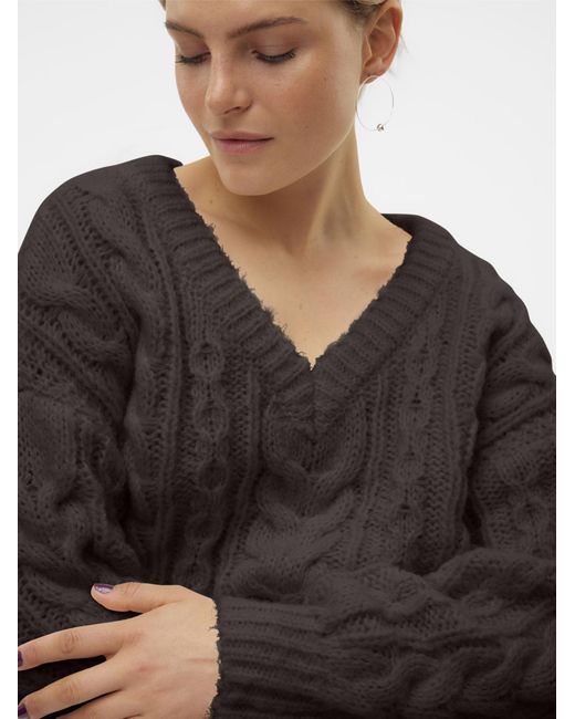 Vero Moda Black Vmdream Pullover Strickpullover