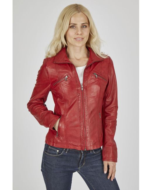 7eleven Red Lederjacke Sevinca