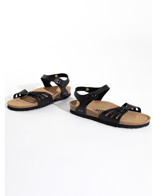 Bayton Black Sandale Eos