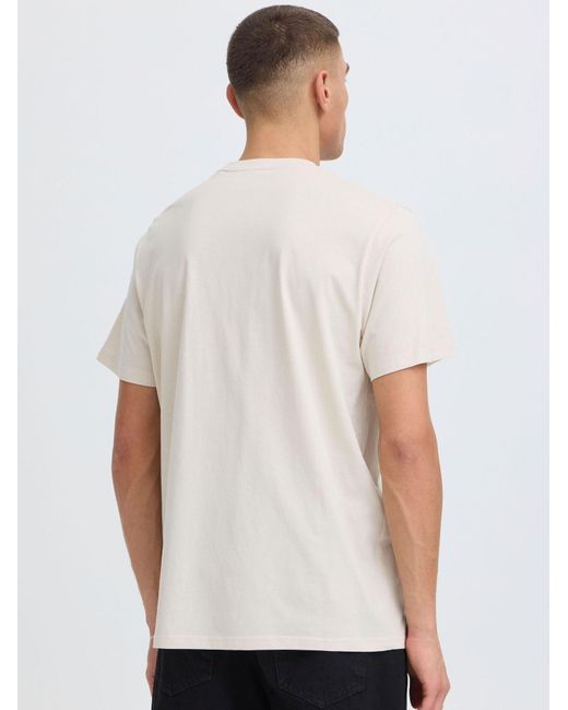 Solid Rundhalsshirt Sduwe in White für Herren