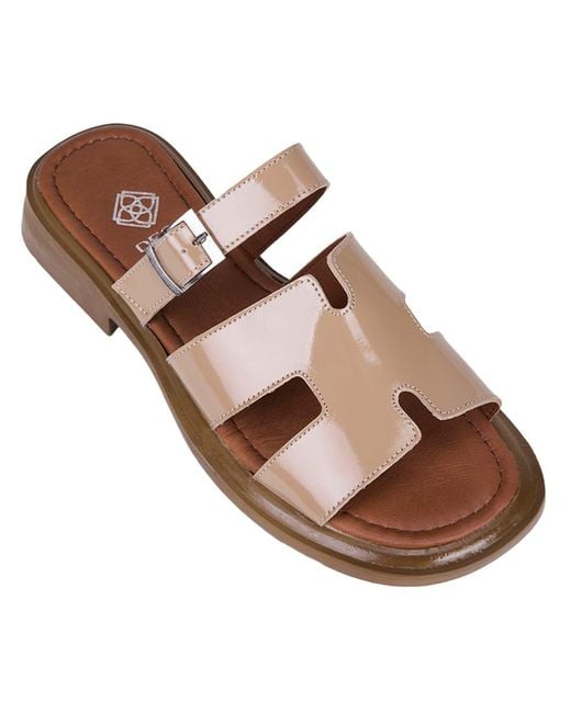 Desa Brown Pantolette Folien