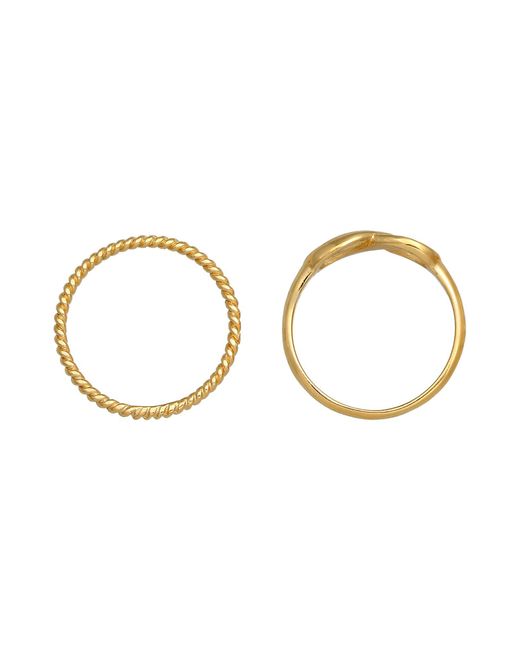 Elli Jewelry Metallic Ring Infinity, Twisted